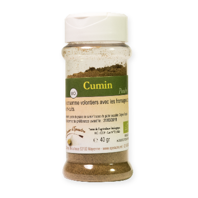 Cumin poudre bio - pot distributeur de 40 g