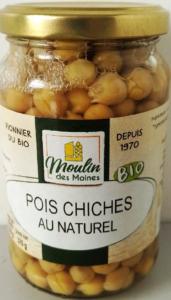 POIS CHICHES BIO AU NATUREL poids net 230 G