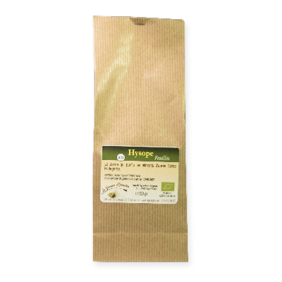 Hysope Bio feuilles - sachet - poids net 100g