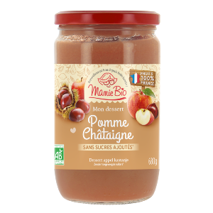 Purée de pommes châtaignes bio - 680 g MAMIE BIO DDM 12/2024