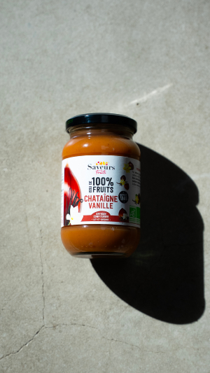 Purée Châtaigne Vanille BIO - 100 % issu de fruits - 310 g - Naturgie