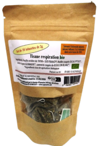 Tisane Respiration BIO - lot de 10 infusettes de 2g